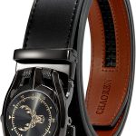 CHAOREN Leather Ratchet Belt Men - Customizable Fit, Effortless Style (35mm)